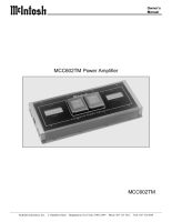 McIntosh MCC602TM - Owners manual 